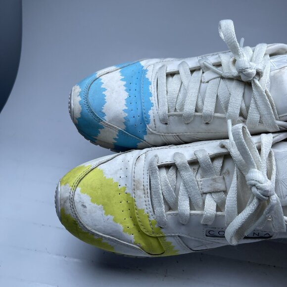 Reebok Collina Strada Classic Sneaker Womens 7,5 US White Leather Call Mom Shoes - Picture 6 of 16